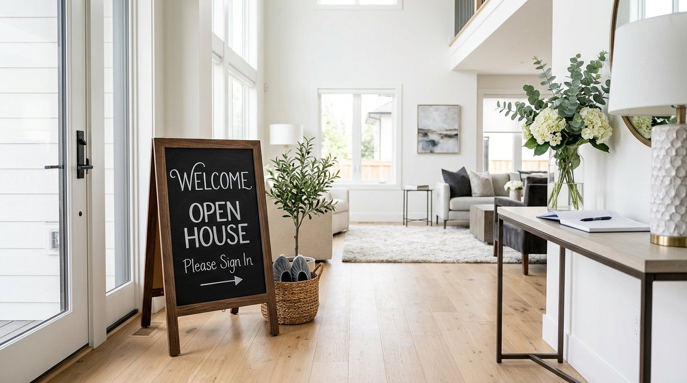 How to Create a Professional Open House Welcome Sign in 60 Seconds