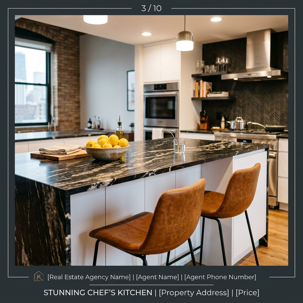 Instagram Carousel Post Creator for Real Estate example