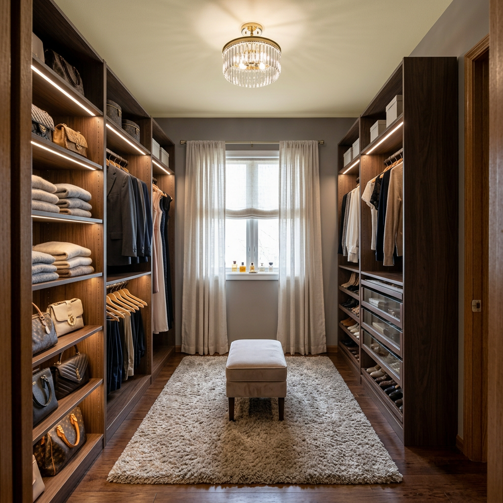 AI Walk-in Closet Designer | Visualize Your Dream Wardrobe example