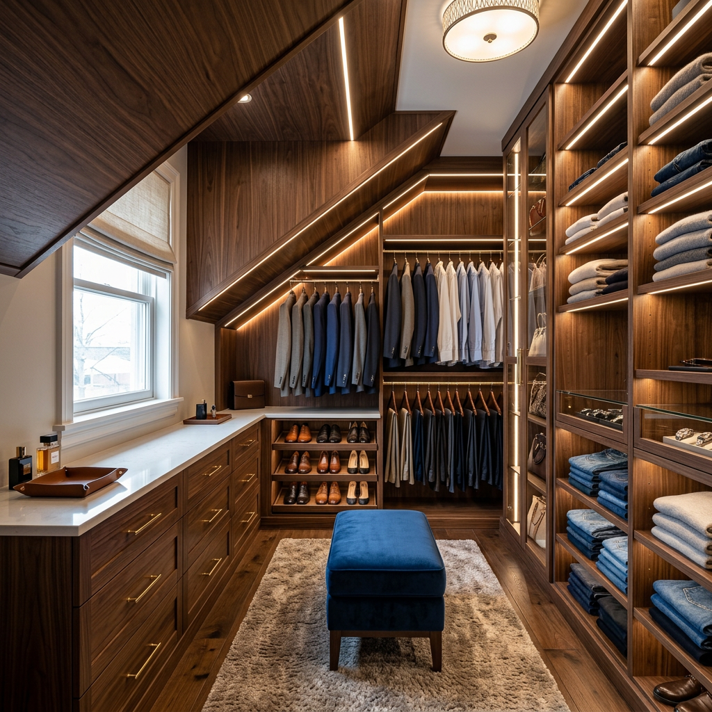 AI Walk-in Closet Designer | Visualize Your Dream Wardrobe example