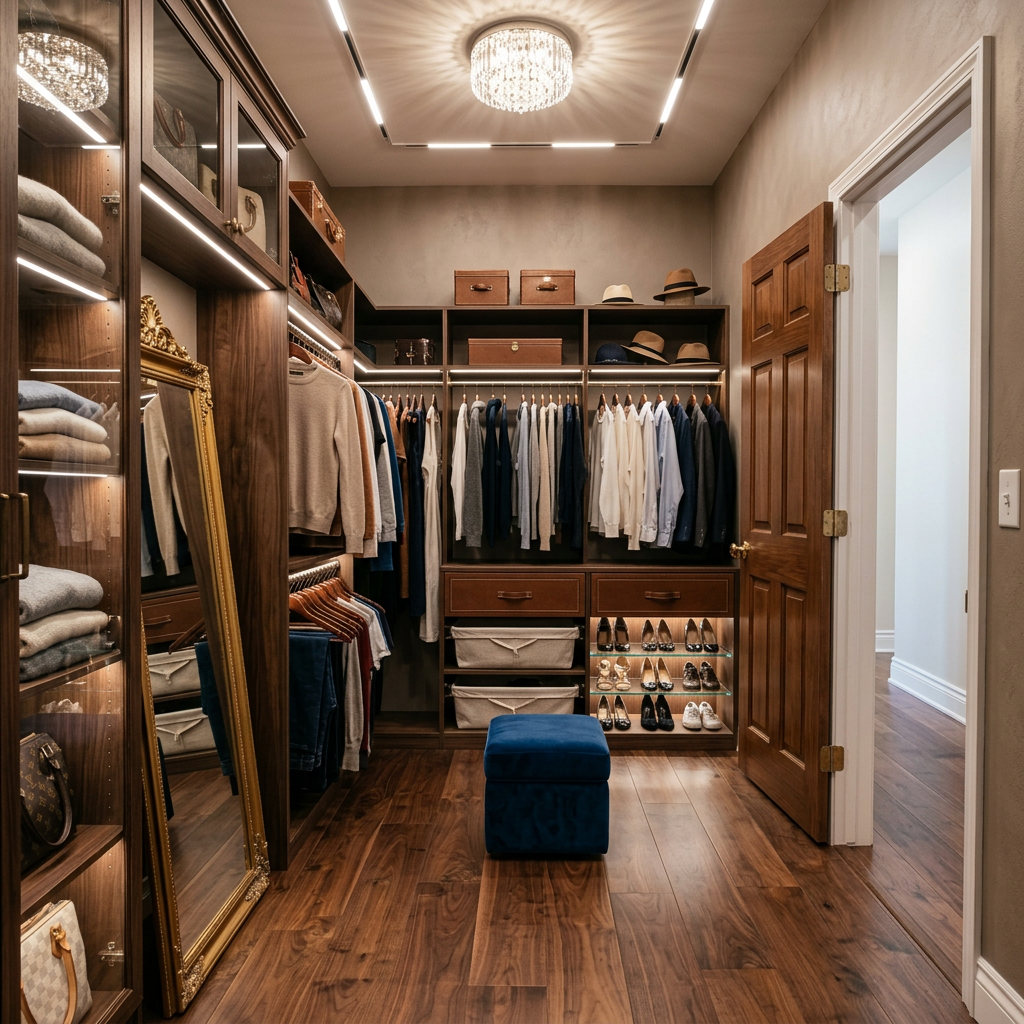 AI Walk-in Closet Designer | Visualize Your Dream Wardrobe example