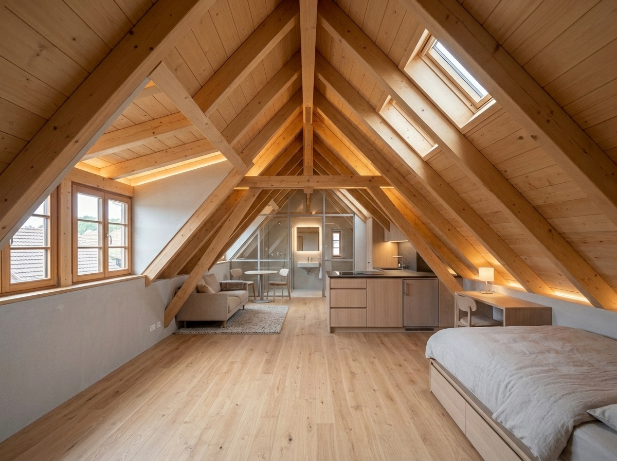 AI Loft Apartment Conversion Visualizer example