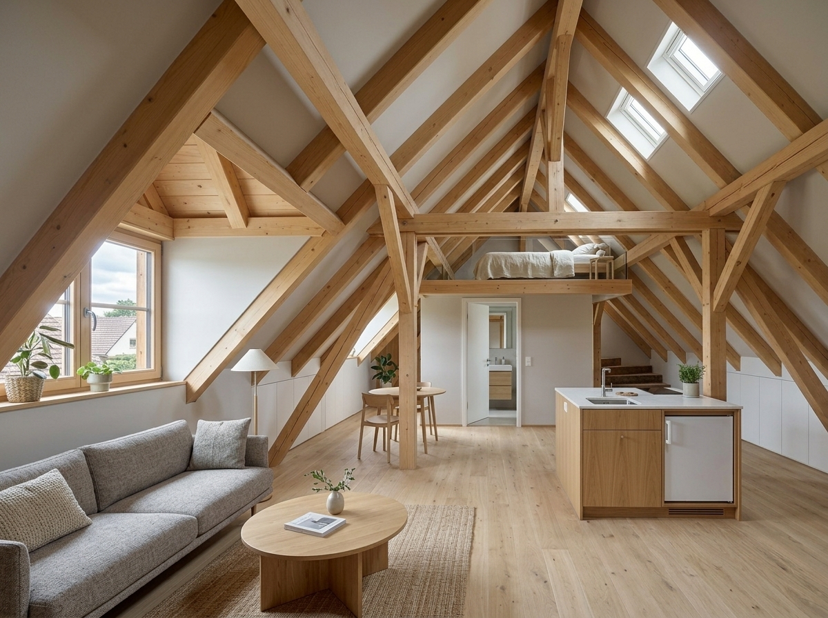 AI Loft Apartment Conversion Visualizer example