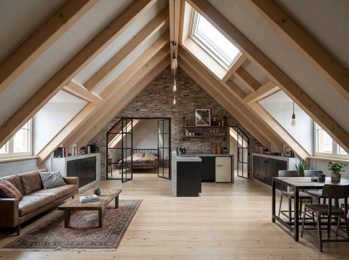 AI Loft Apartment Conversion Visualizer example