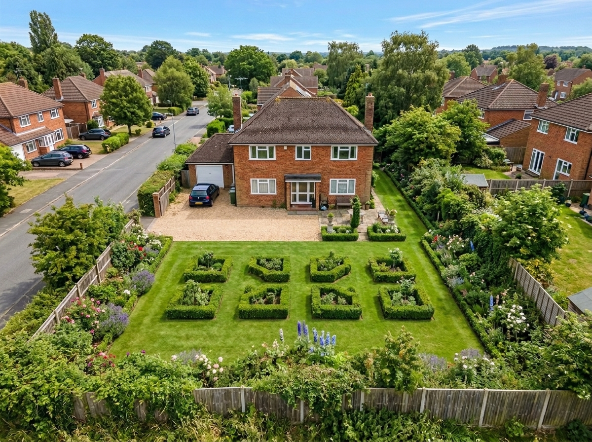 Aerial Landscaping Enhancement example