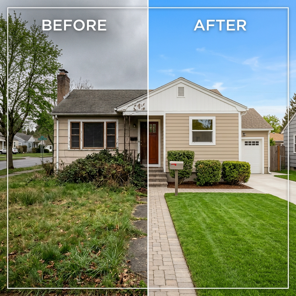 Before & After Listing Photos — Side-by-Side Generator example