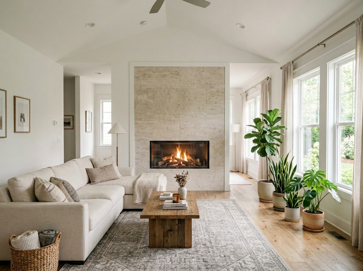 AI Fireplace Visualizer | Preview Wall & Free-Standing Firep example