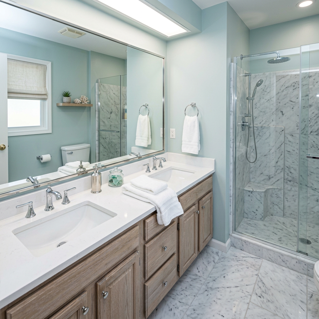 AI Bathroom Renovation Preview Tool example
