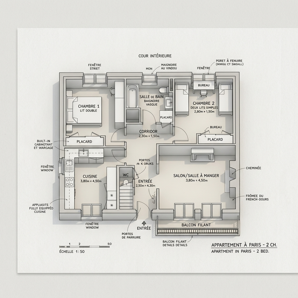 AI Floorplan to 3D Model — Axonometric Visualization example