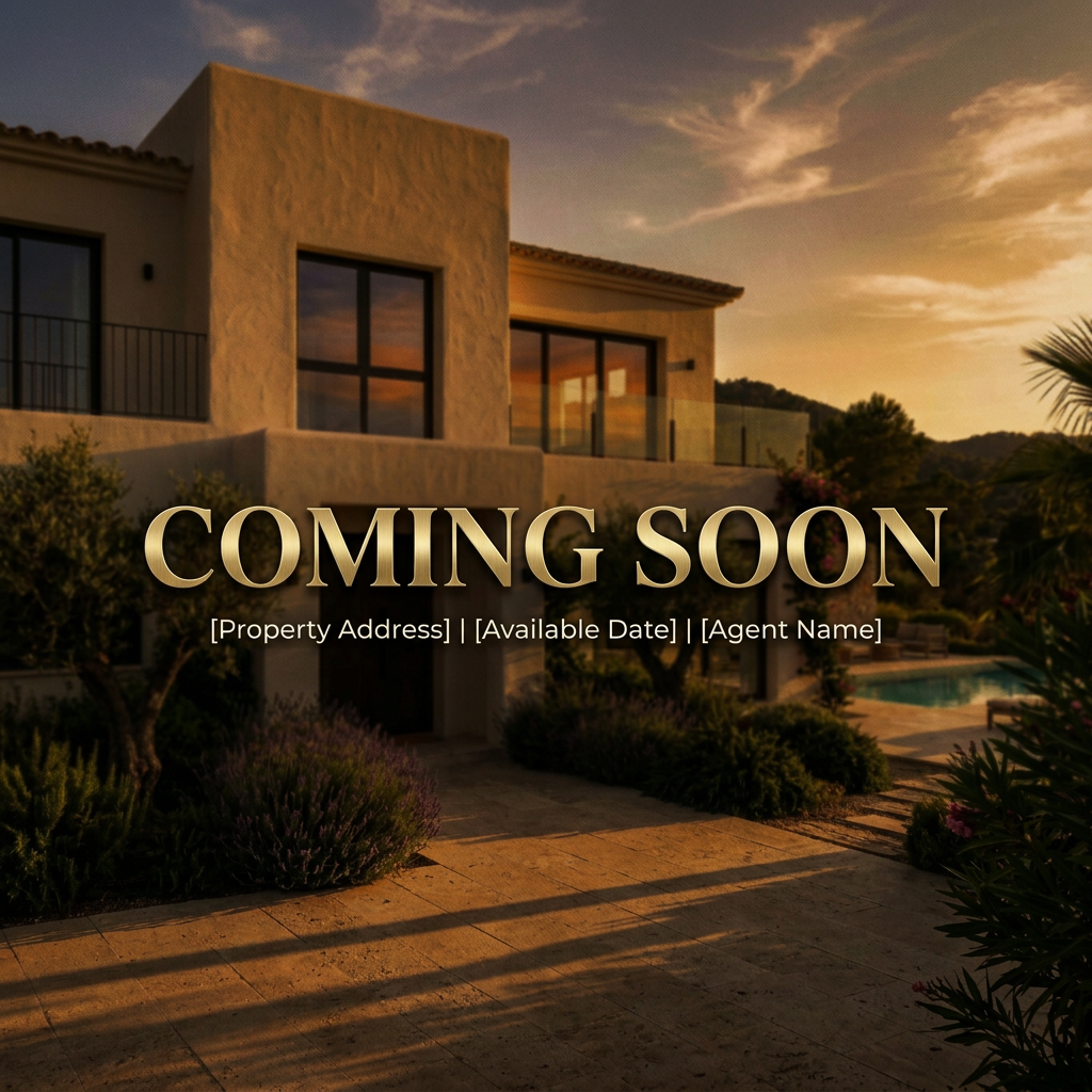 Coming Soon Sneak Peek Generator for Real Estate example