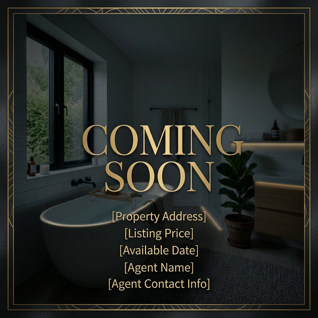Coming Soon Sneak Peek Generator for Real Estate example