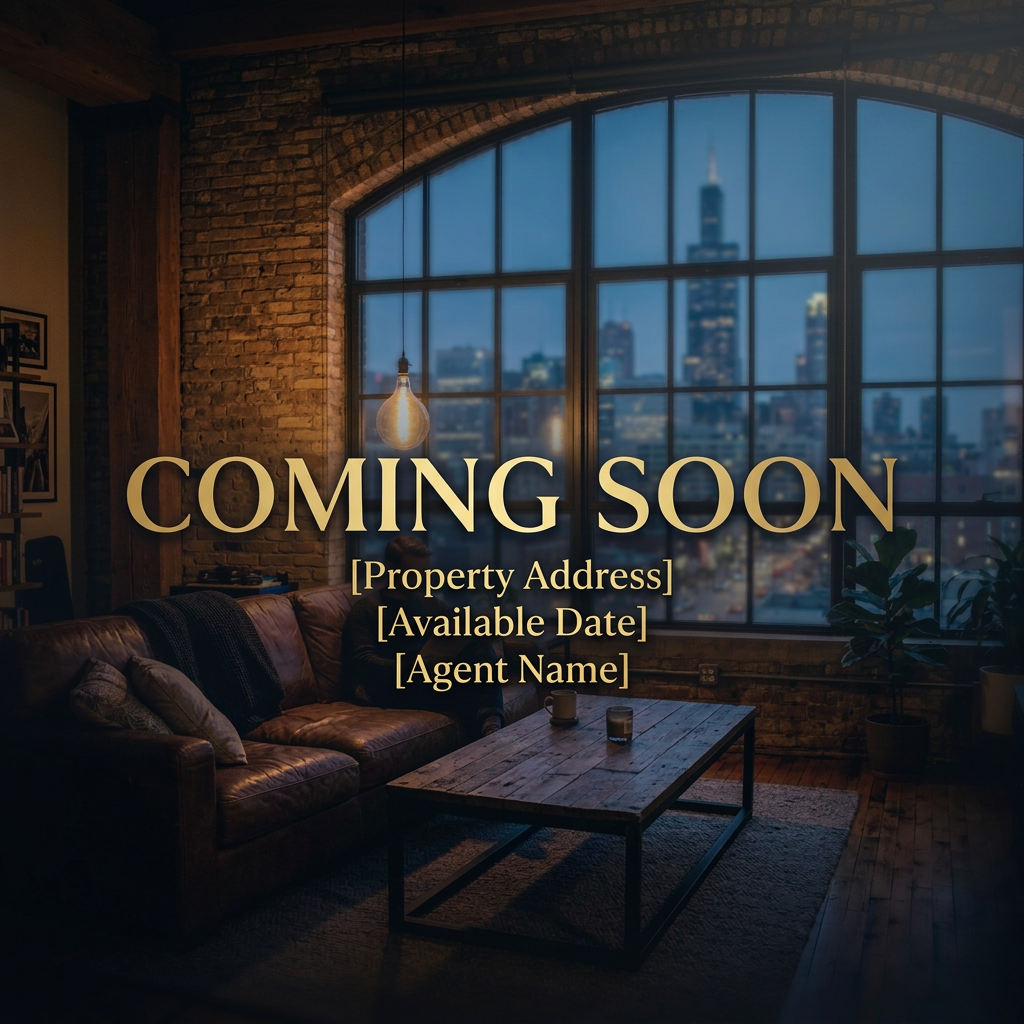 Coming Soon Sneak Peek Generator for Real Estate example