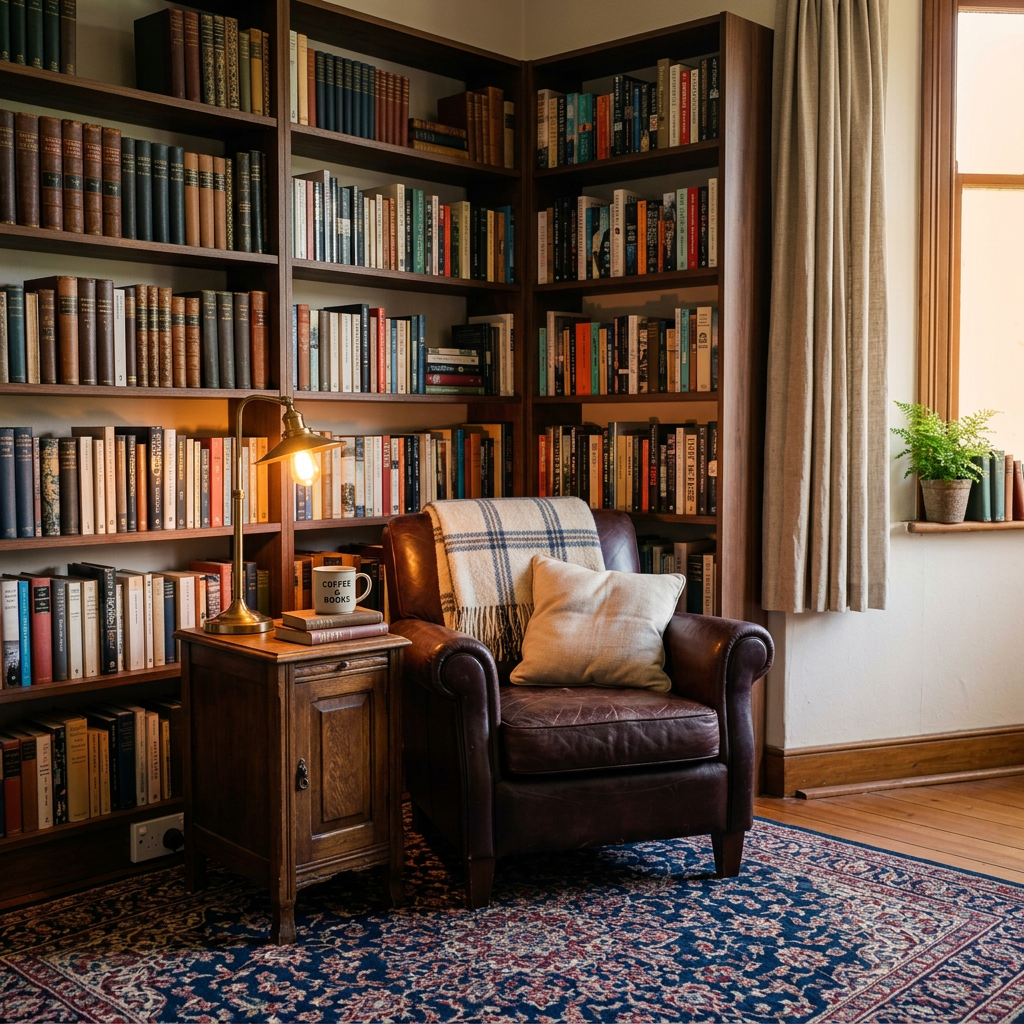 AI Home Library & Reading Nook Designer example