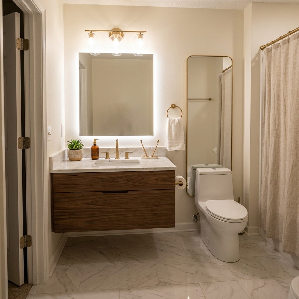 AI Bathroom Renovation Visualizer | PropStage example
