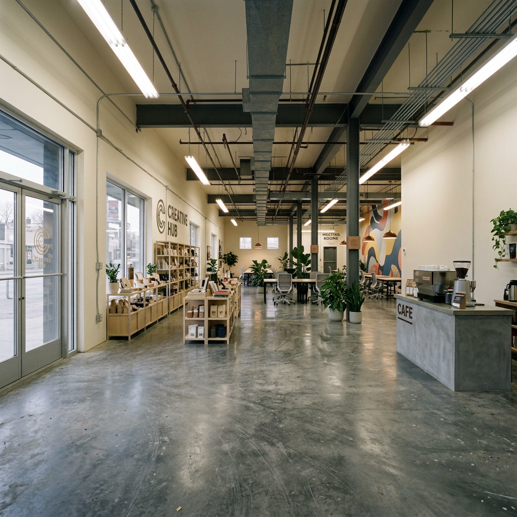 AI Commercial Space Stager — Stage Retail, Office & Restaura example