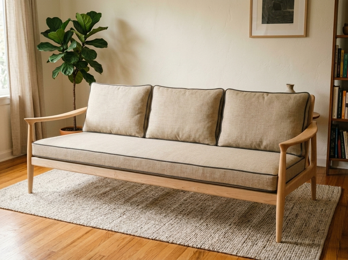 AI Furniture Frame Upholstery Tool — Visualize Fabric on Any example