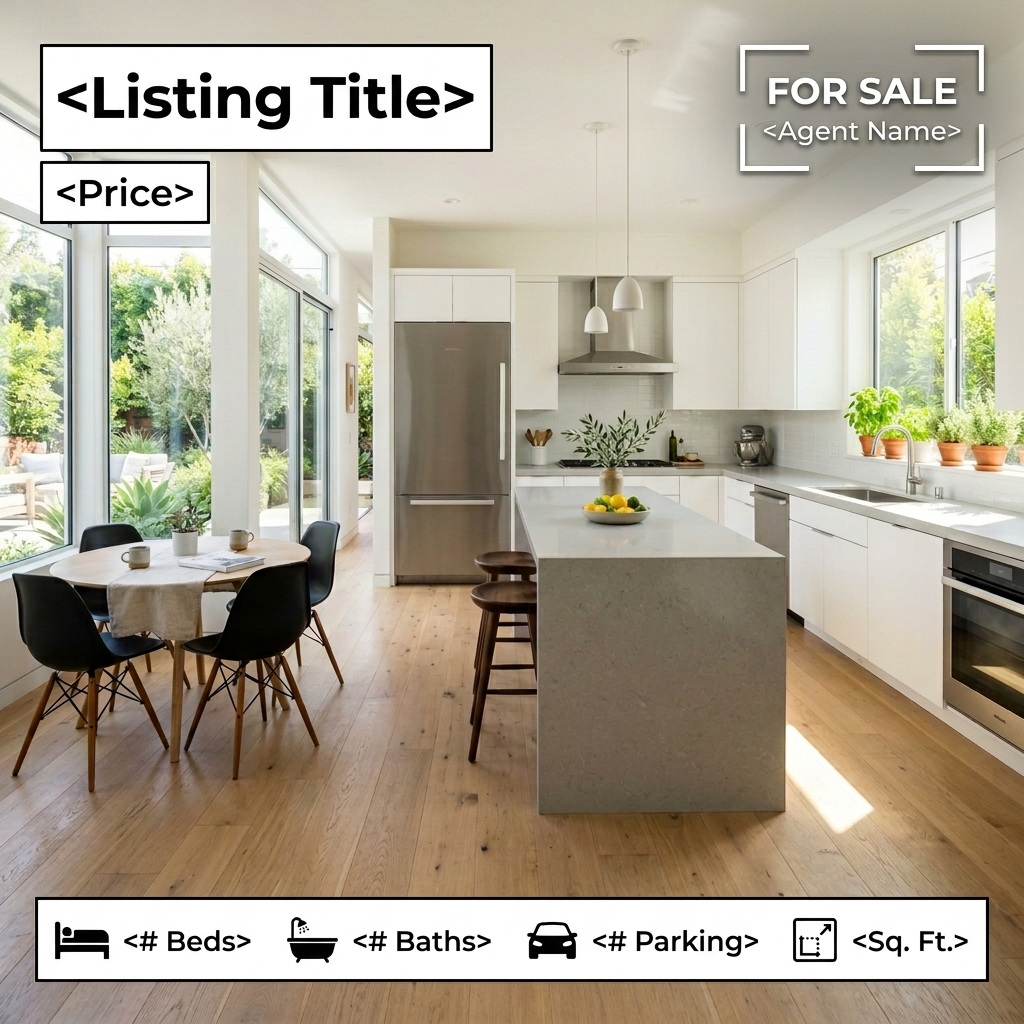 Instagram Listing Post Creator — AI Social Media for Realtor example