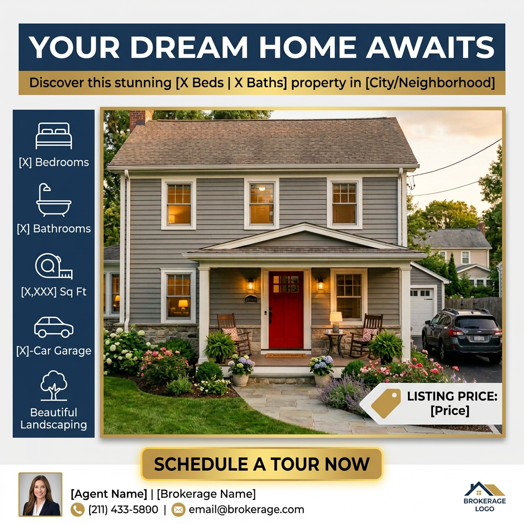 Facebook Ad Creator for Real Estate — AI Ad Design example