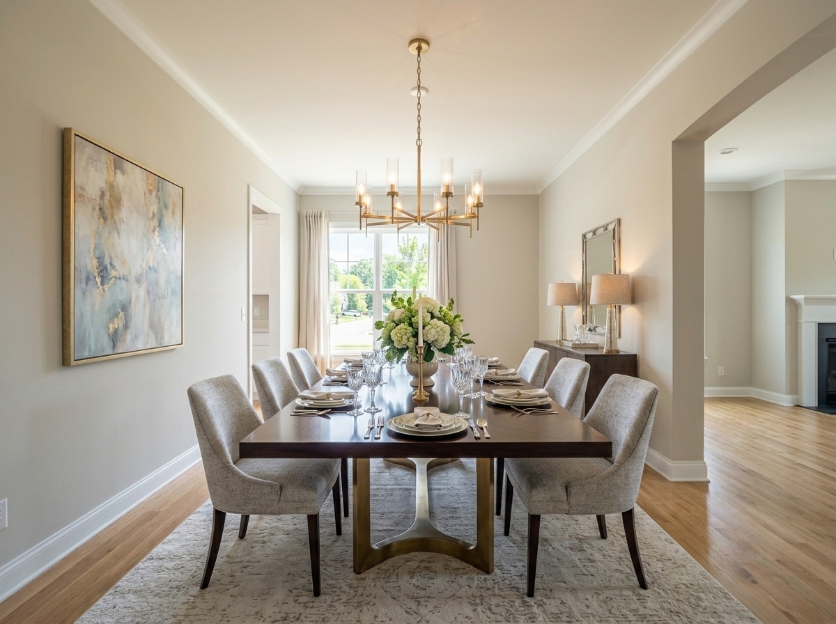 AI Dining Room Virtual Staging — Stage Empty Dining Rooms example