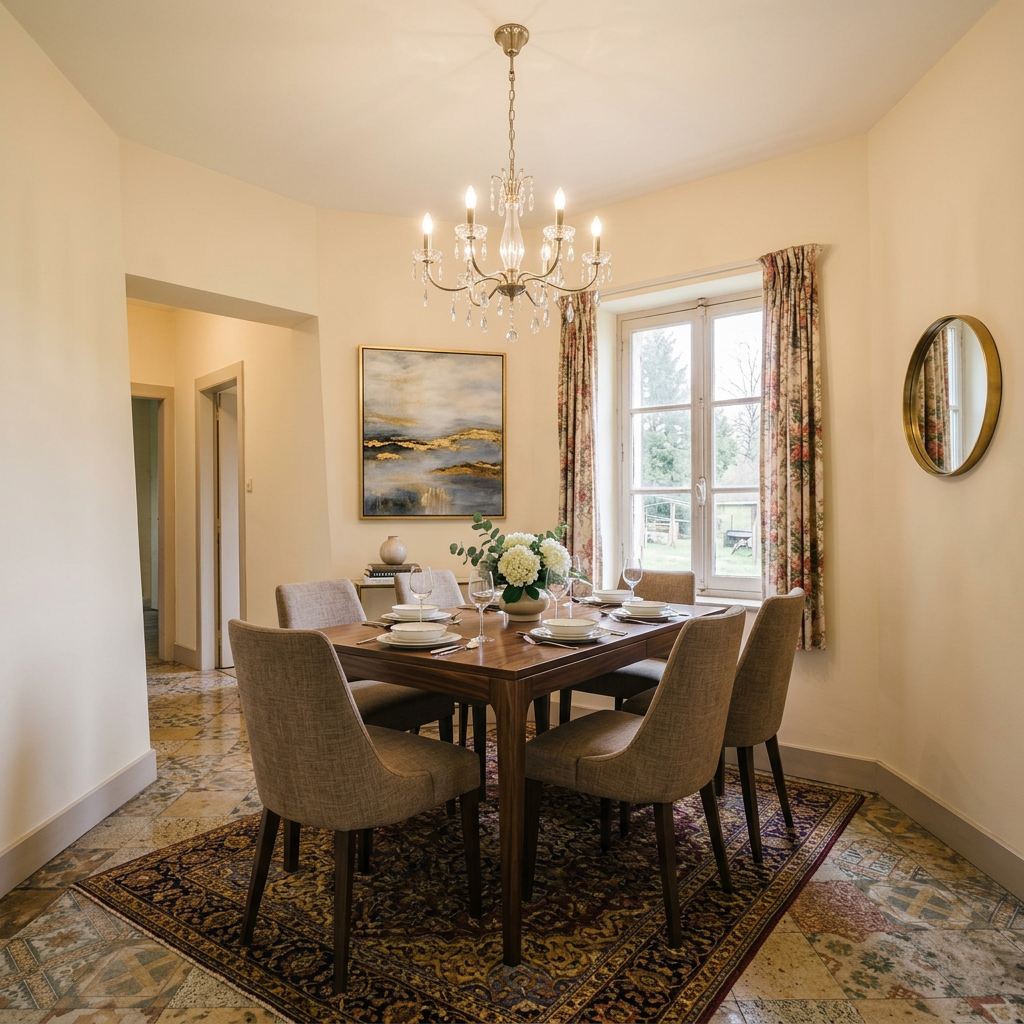 AI Dining Room Virtual Staging — Stage Empty Dining Rooms example