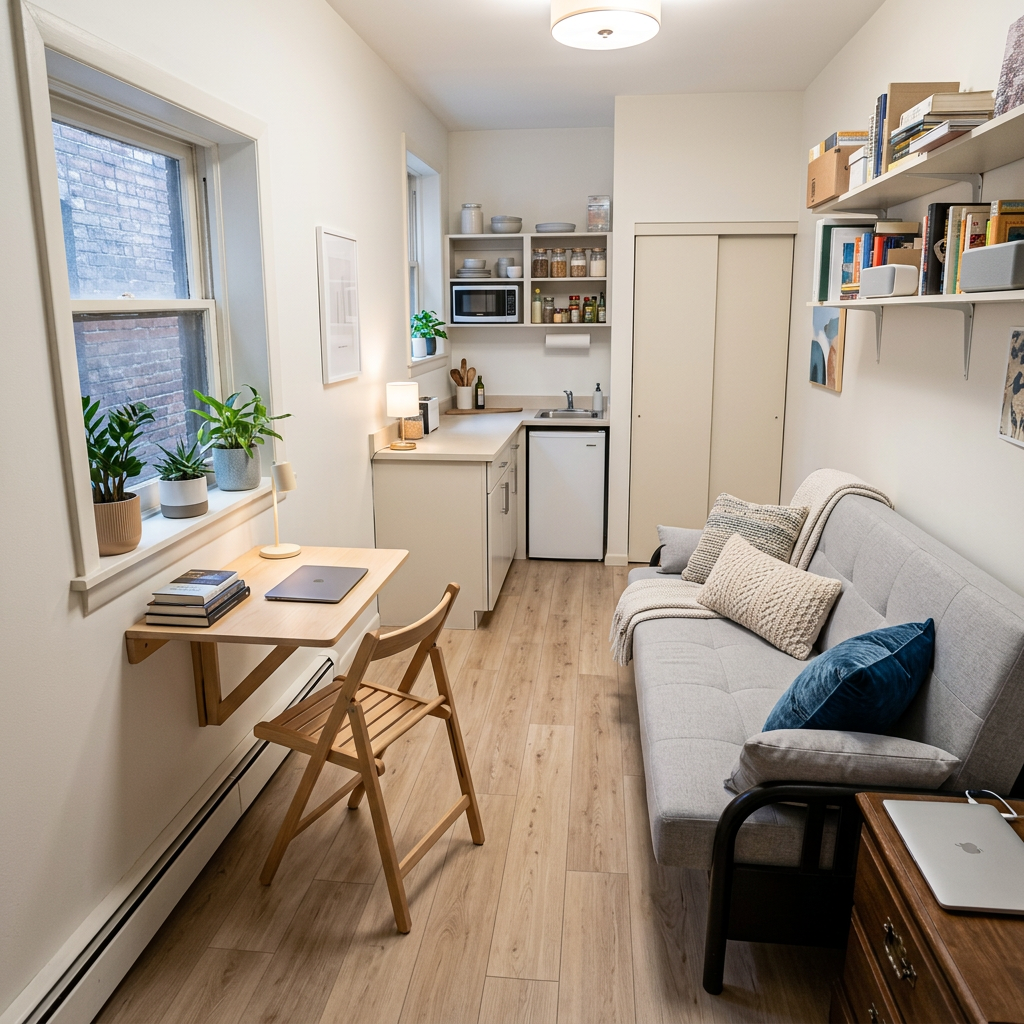 AI Small Space & Studio Staging — Maximize Tiny Rooms example